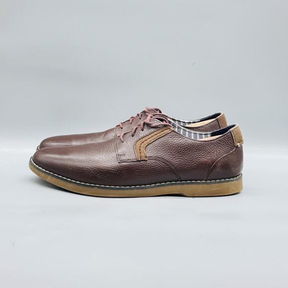 Sperry Shoes Mens 12 Brown Leather Top Sider Derby Oxford Dress Casual Comfort main image 5